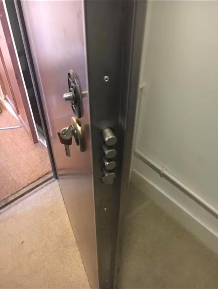 Reinforced security door fitted during a London home security upgrade